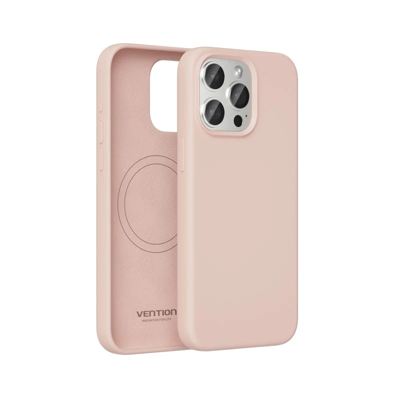 Vention Liquid Silicone Magnetic iPhone Case for 13-15 ProMax, Wireless Charging