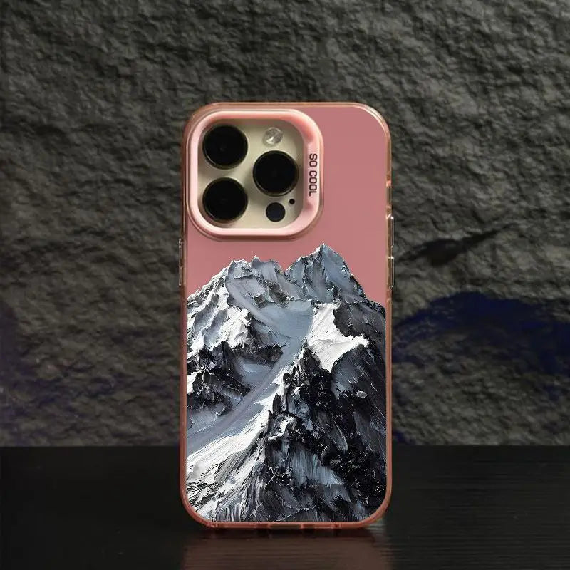 Beautiful Snow Mountain iPhone Case - Soft Anti-Fall Back Cover
