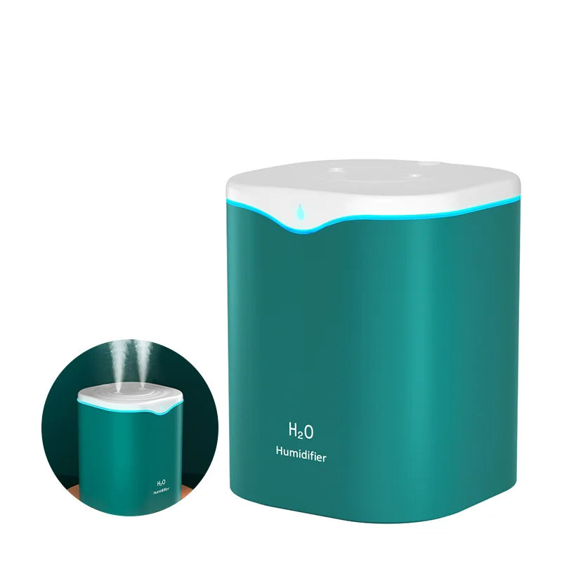 USB Humidifier: Double Spray, Aromatherapy, Purify.