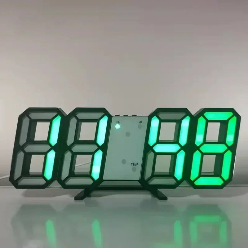 3D LED Digital Alarm Clock for Home & Office