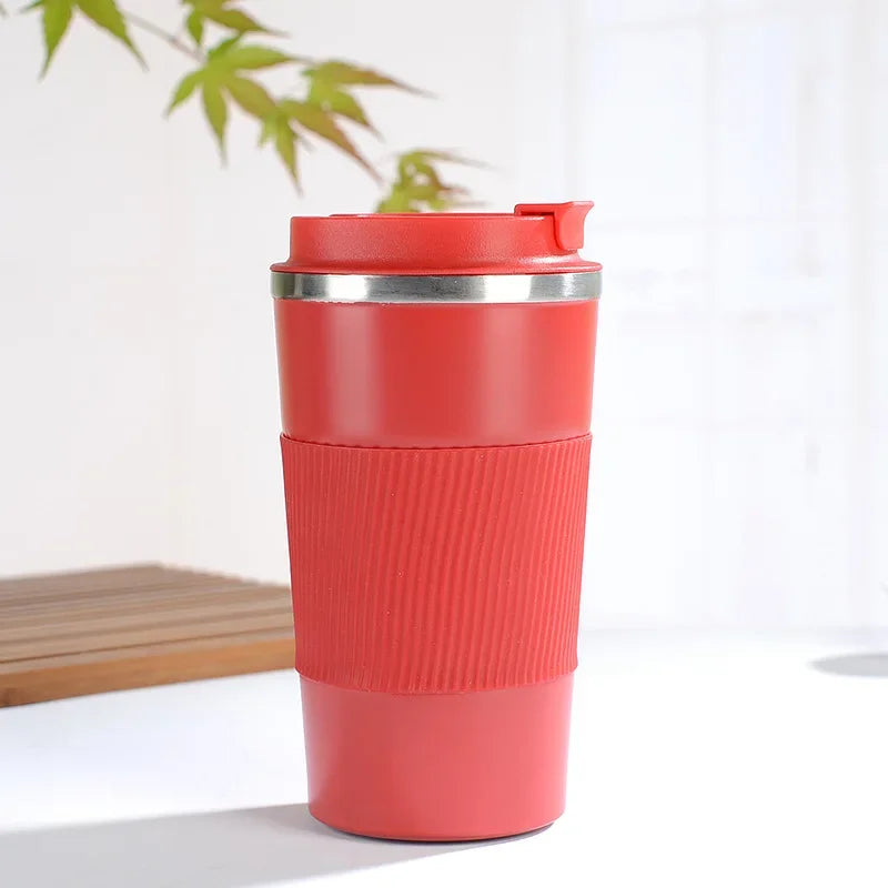 380ml/510ml Stainless Steel Thermal Coffee Mug – Travel Car Insulated Cup