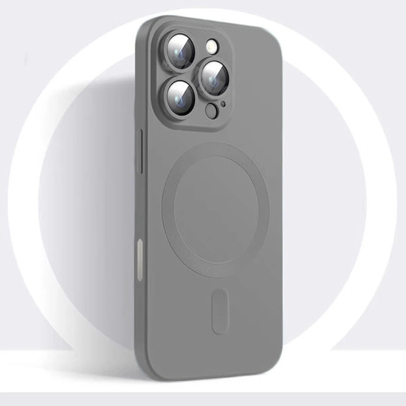 Luxury MagSafe Matte Silicone Case - iPhone 16/15/14/13/12/11 Pro Max