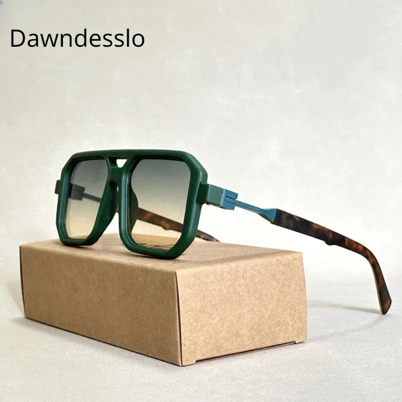 2024 Vintage Square Sunglasses for Men & Women - Retro Fashion Shades