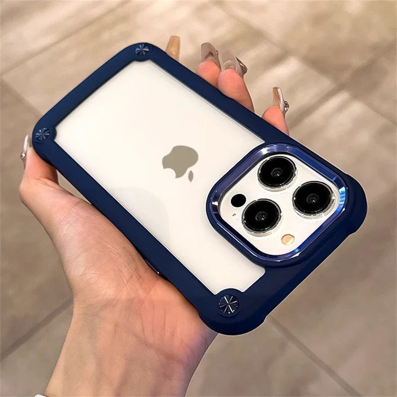 Luxury Hybrid Transparent iPhone Case