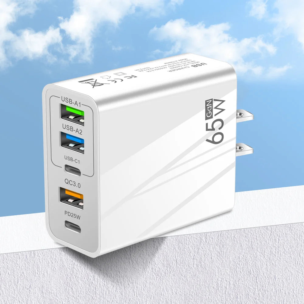 65W GaN USB Charger: Fast Charging.