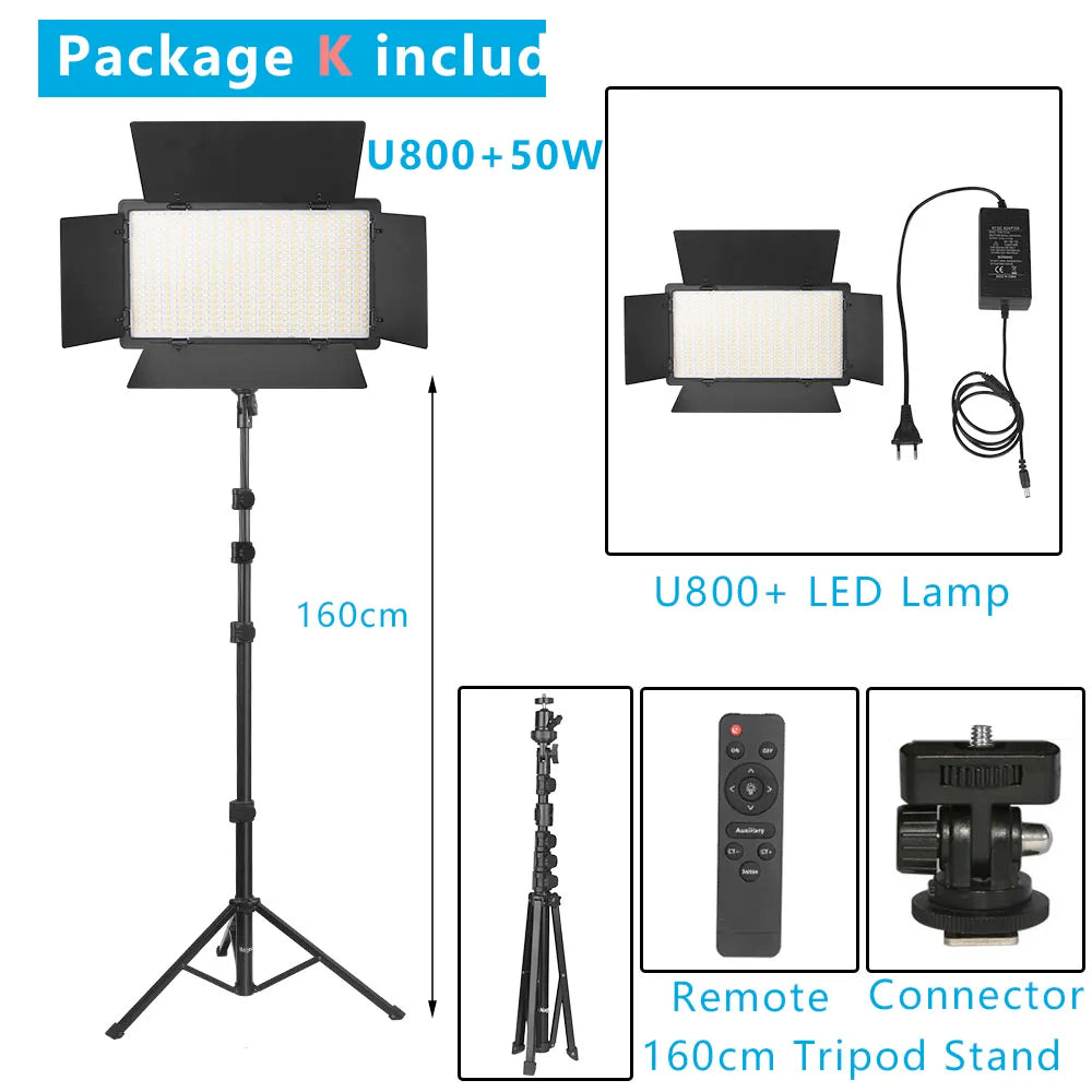 Nagnahz U800+ LED Video Light Photo Studio Lamp