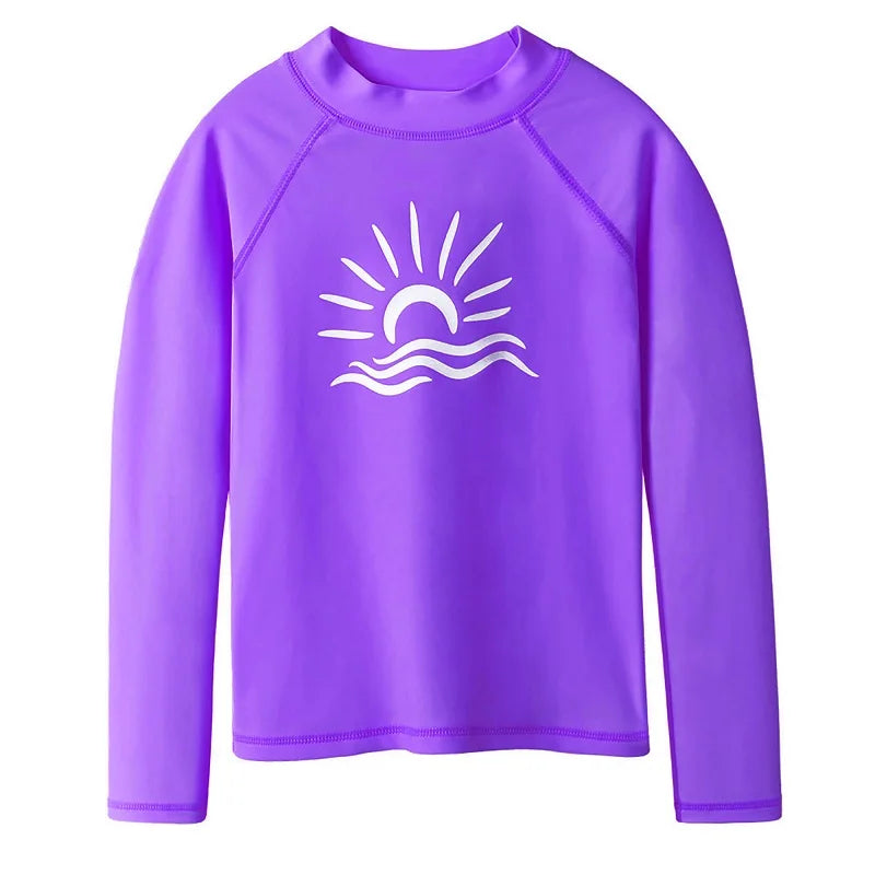 BAOHULU Kids Long Sleeve Rashguard UPF 50+ Swimwear