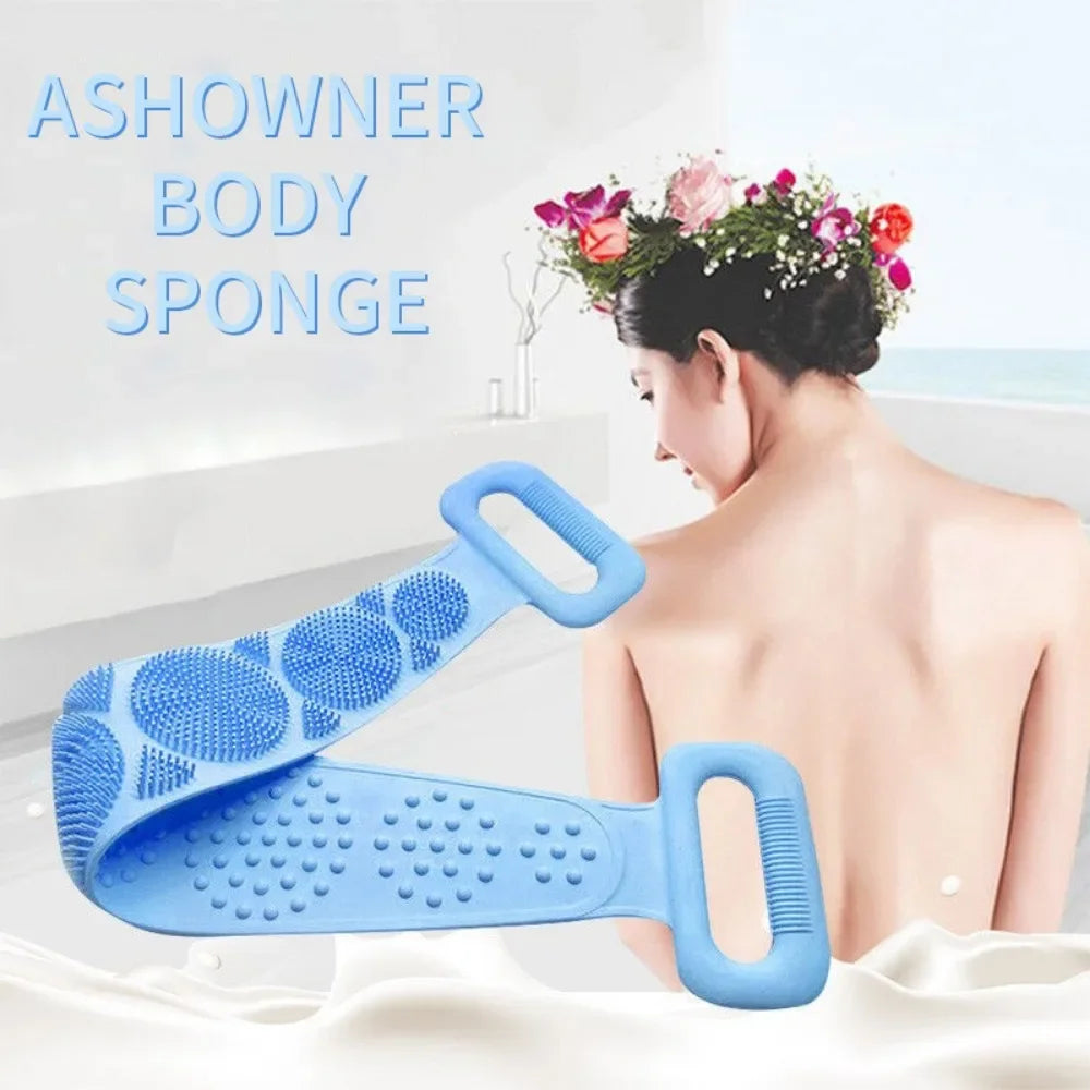 Silicone Back Scrubber & Body Exfoliating Shower Brush