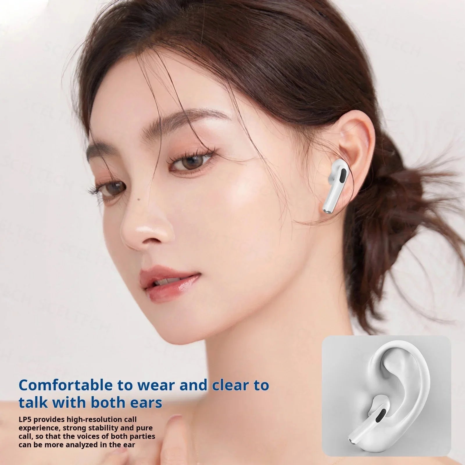 Bluetooth 5.3 Wireless Earphones with Noise Cancellation