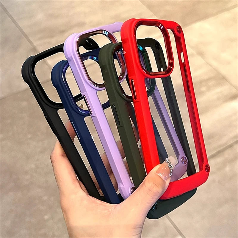 Luxury Hybrid Transparent iPhone Case