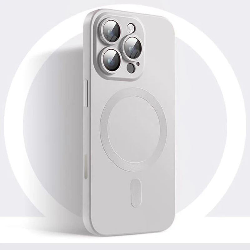 Luxury MagSafe Matte Silicone Case - iPhone 16/15/14/13/12/11 Pro Max