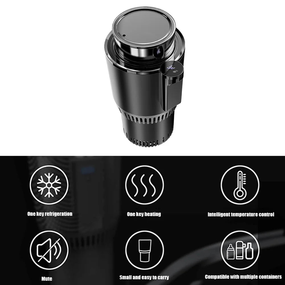 Car Cooling Cup 12V 36W 2-in-1 Car Office Cup Warmer Cooler Smart Cup Mug Holder Tumbler Cooling For Drink Can Baby Bottle