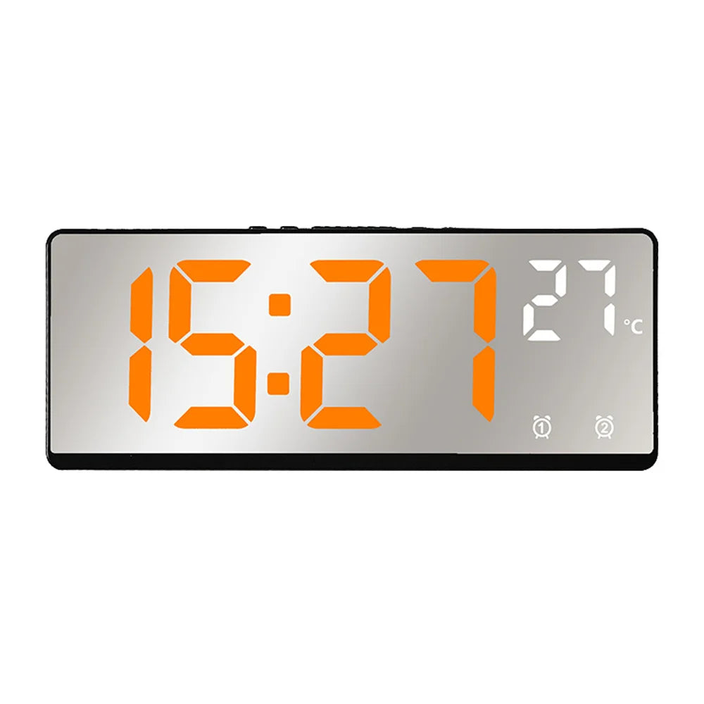 Voice control LED alarm clock, versatile.