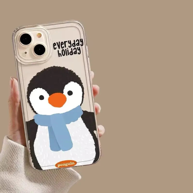 Angry Cat iPhone Case Clear Fundas for 11-15 Pro Max, Mini, SE, XS, XR