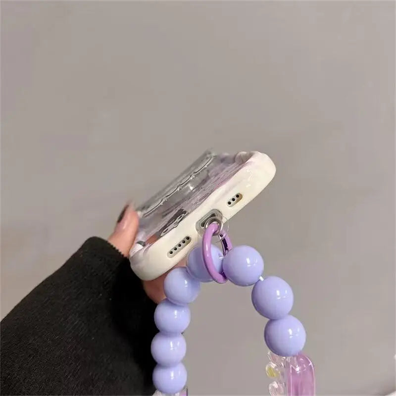 Kuromi Hello Kitty Bracelet Case - iPhone 16/15/14/13/12/11 Pro Max