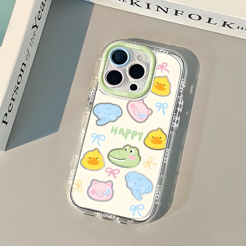 Cute Cat Animal iPhone Case for 7-16 Pro Max, SE, XS, XR, 8 Plus
