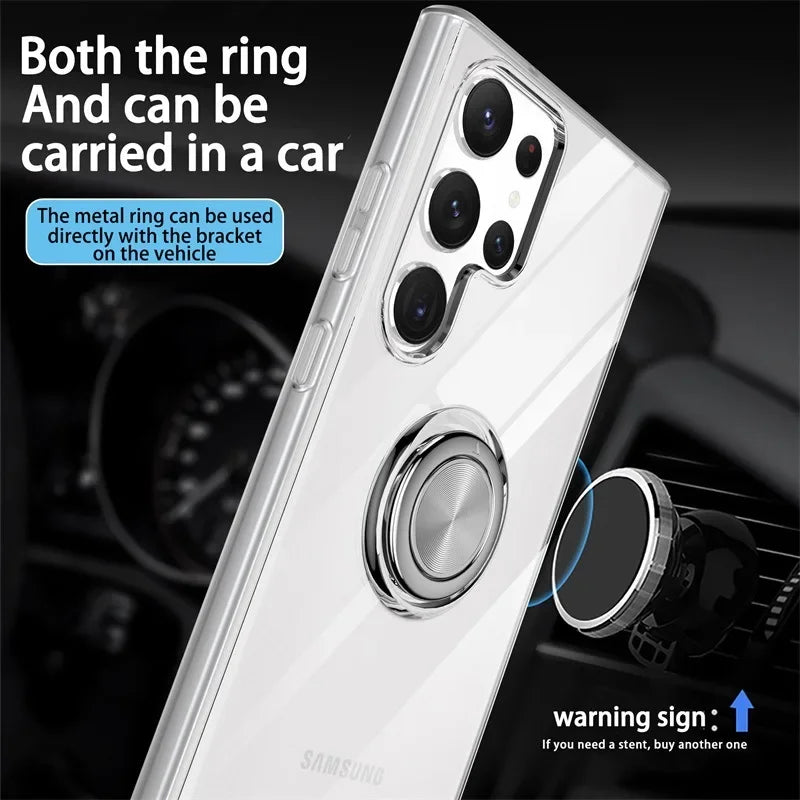 Magnetic Metal Ring Holder Samsung Galaxy Phone Case