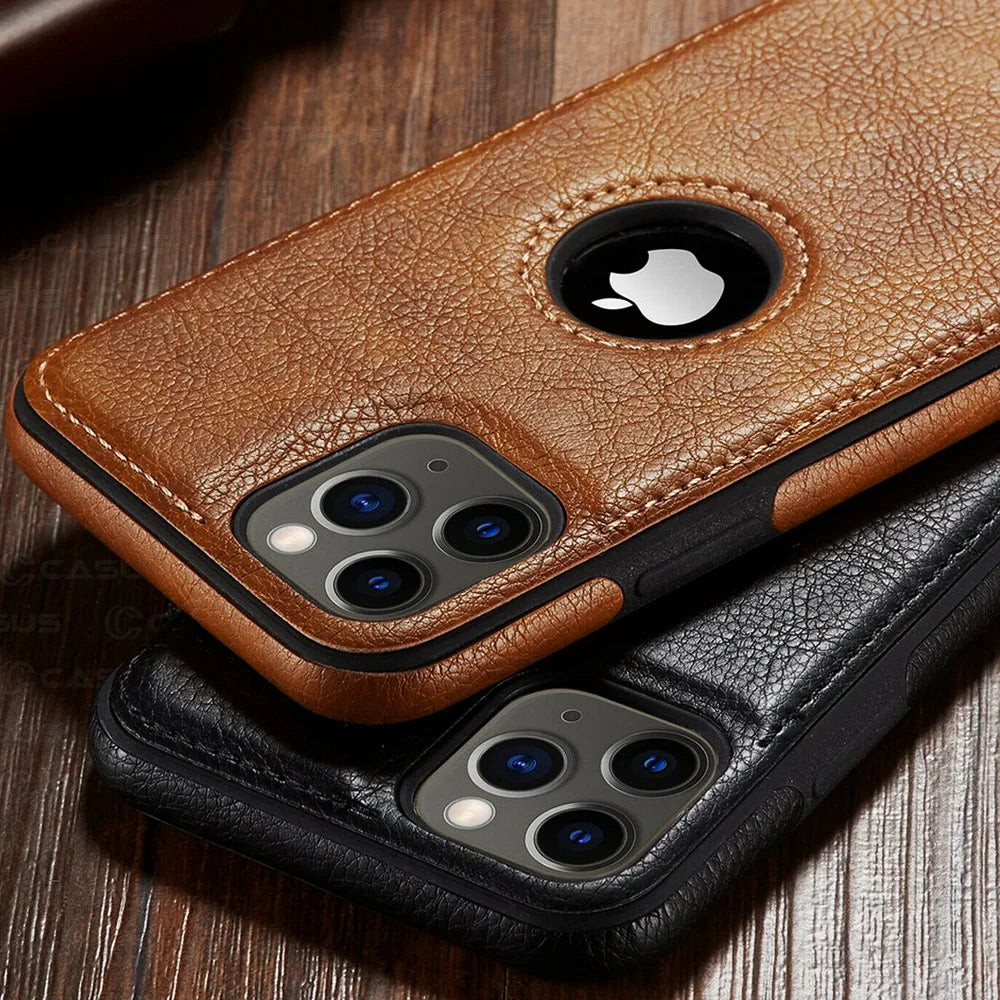 Ultra Thin Leather iPhone Case Protection.