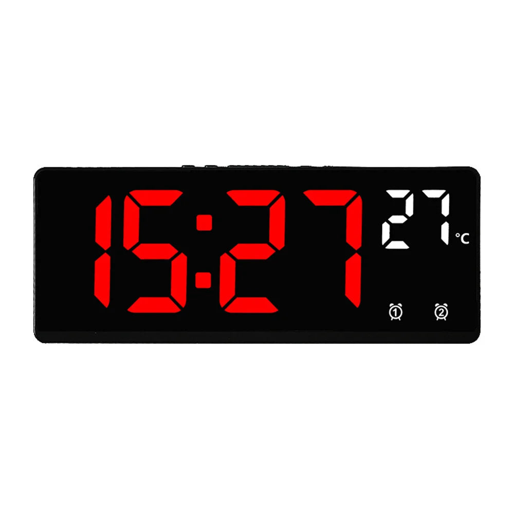 Voice control LED alarm clock, versatile.