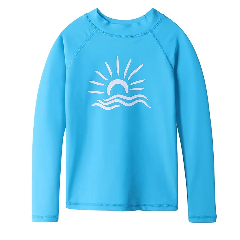 BAOHULU Kids Long Sleeve Rashguard UPF 50+ Swimwear