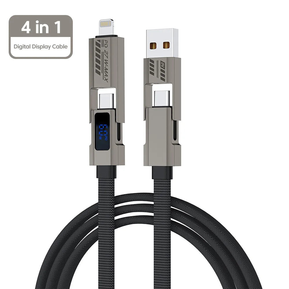 4-in-1 100W USB Type-C Fast Charging Cable