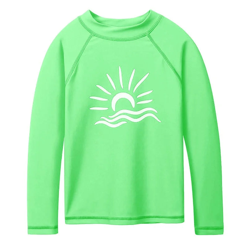 BAOHULU Kids Long Sleeve Rashguard UPF 50+ Swimwear