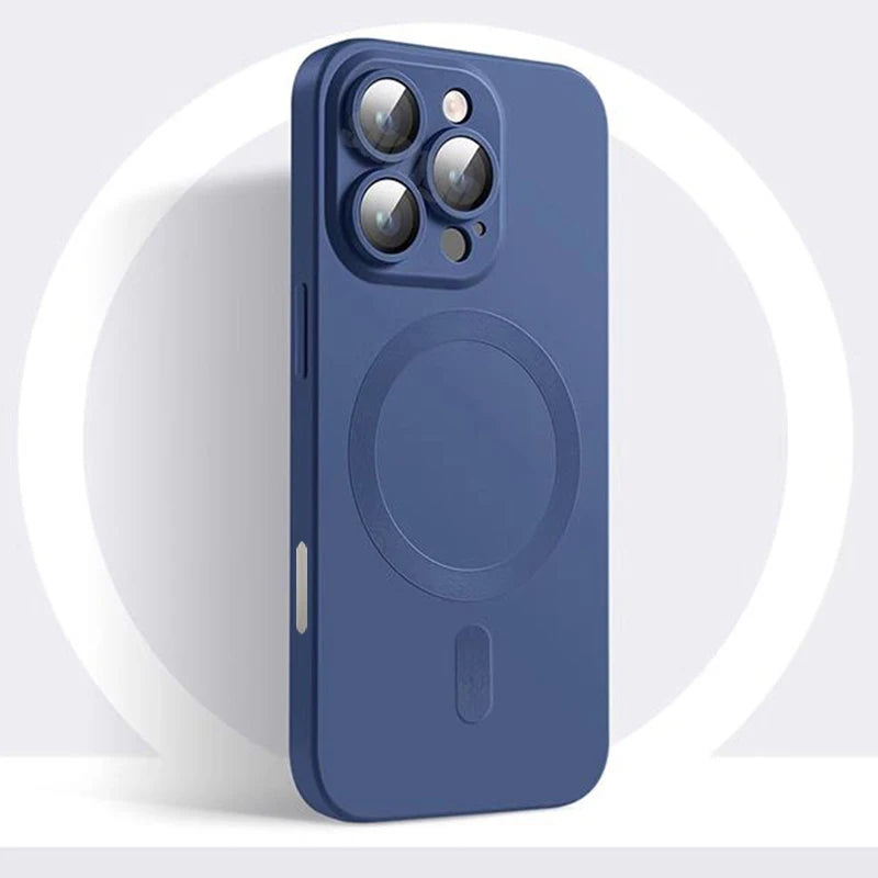 Luxury MagSafe Matte Silicone Case - iPhone 16/15/14/13/12/11 Pro Max