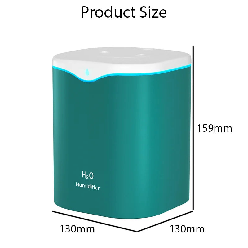 USB Humidifier: Double Spray, Aromatherapy, Purify.