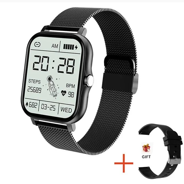 Sport Smartwatch: Fitness, Health Monitor, Waterproof, Bluetooth