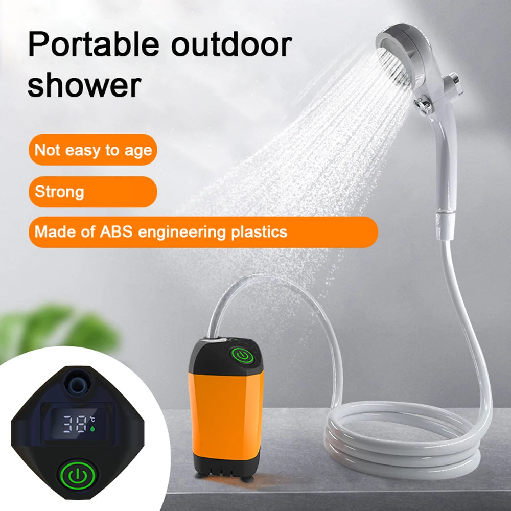 IPX7 Outdoor Camping Shower with Digital Display