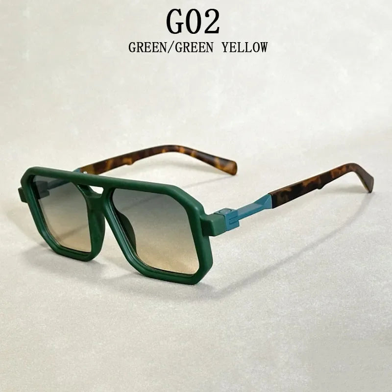 2024 Vintage Square Sunglasses for Men & Women - Retro Fashion Shades