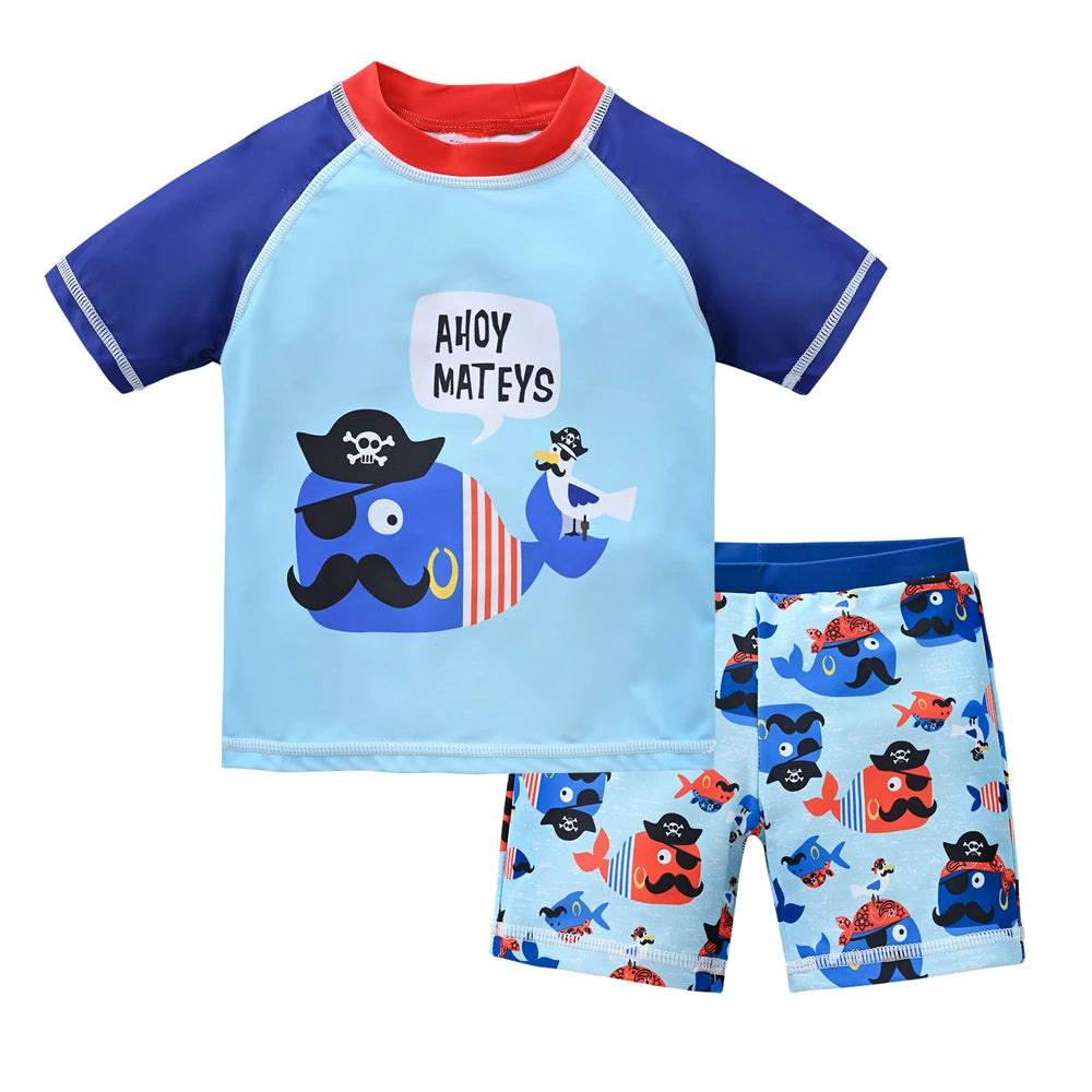 Cool Print Boys' Swimwear Set