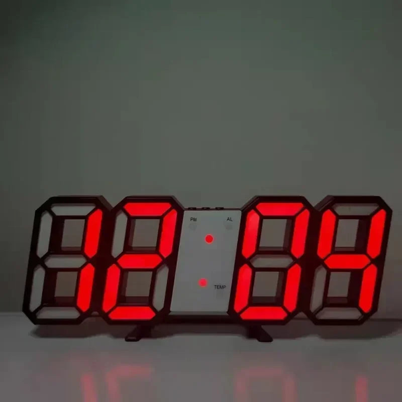 3D LED Digital Alarm Clock for Home & Office