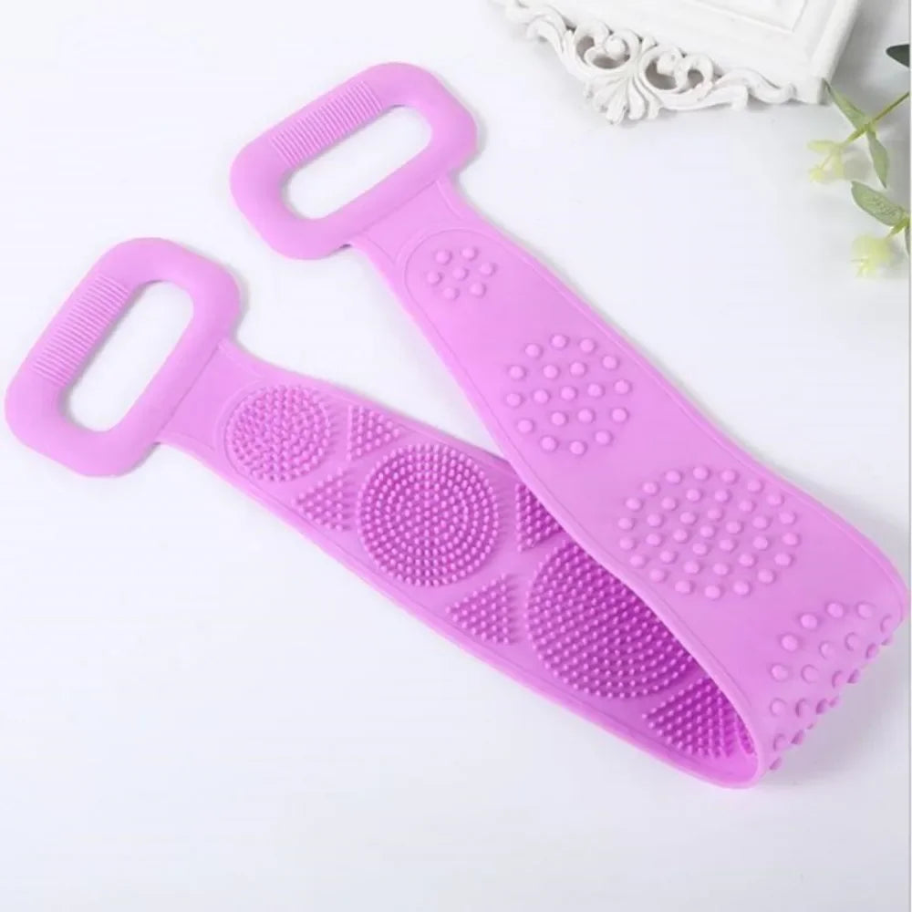 Silicone Back Scrubber & Body Exfoliating Shower Brush