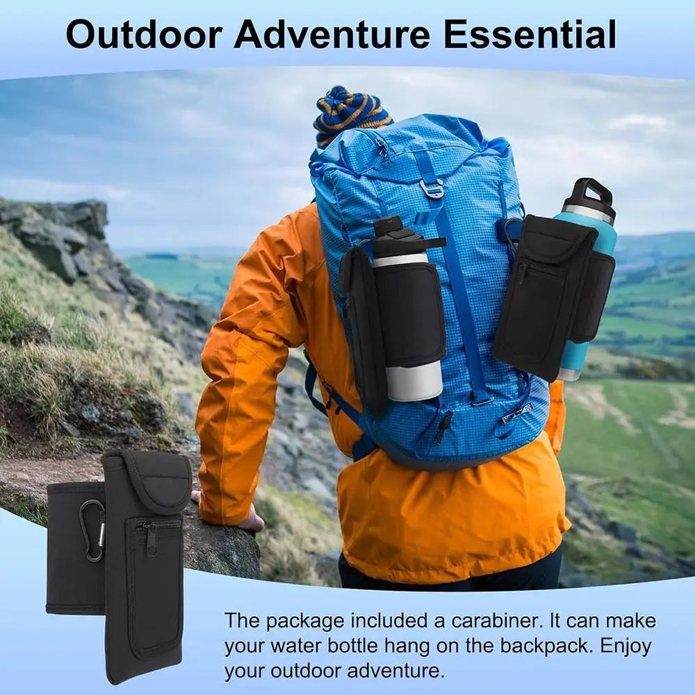 Magnetic Gym Water Bottle Holder with Built-in Magnet Sleeve