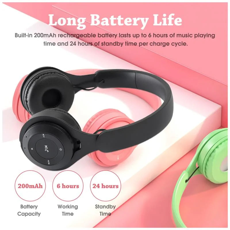 Wireless Bluetooth Headphones for Kids Gaming.