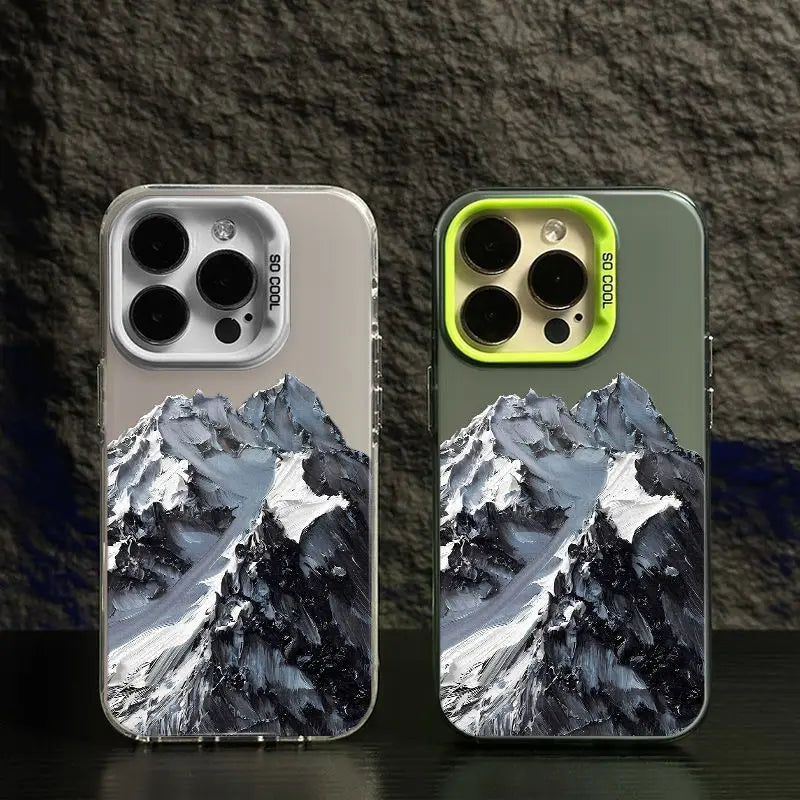 Beautiful Snow Mountain iPhone Case - Soft Anti-Fall Back Cover