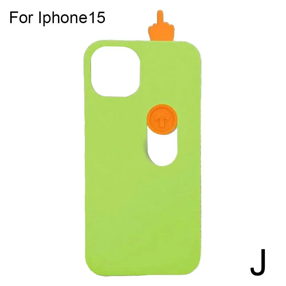 Funny 3D Sliding Middle Finger iPhone Case – Cute Gift Idea