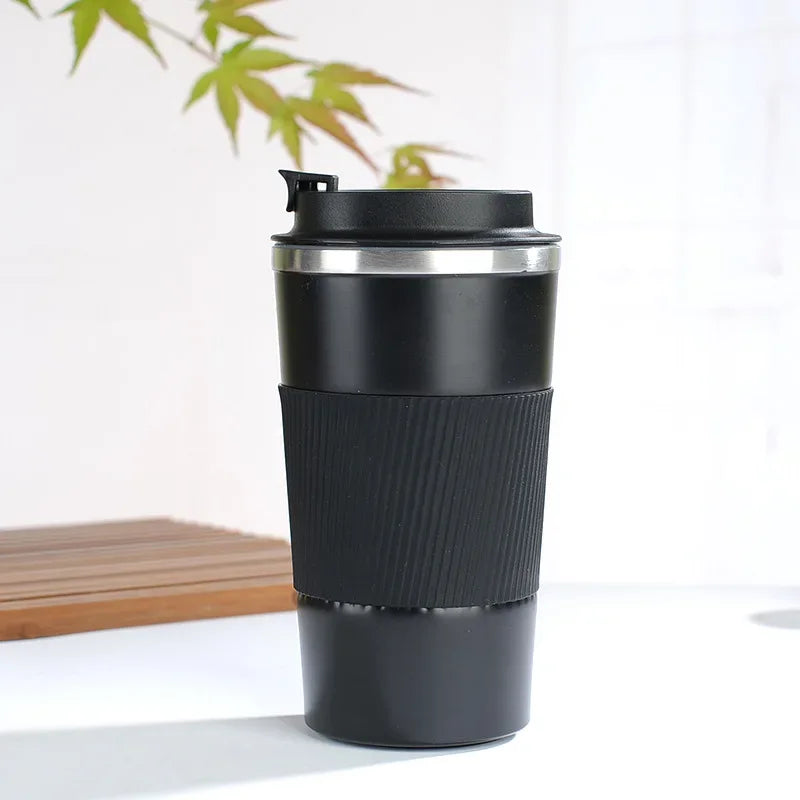 380ml/510ml Stainless Steel Thermal Coffee Mug – Travel Car Insulated Cup