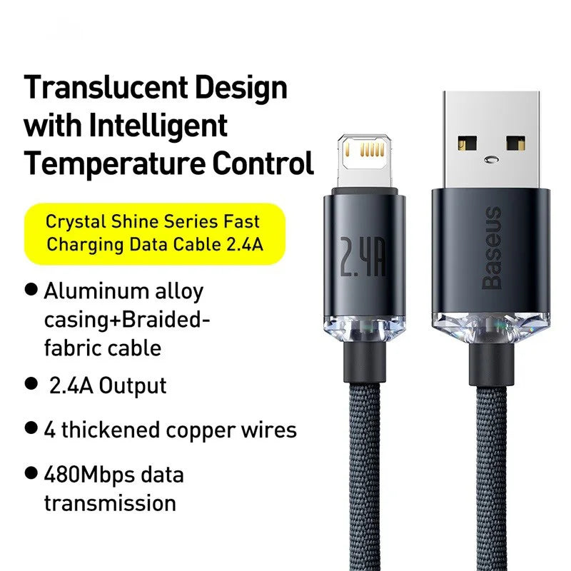 Baseus USB Cable: iPhone Fast Charging.