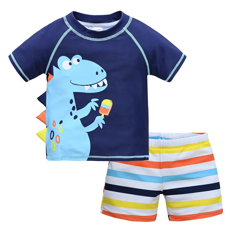 Cool Print Boys' Swimwear Set