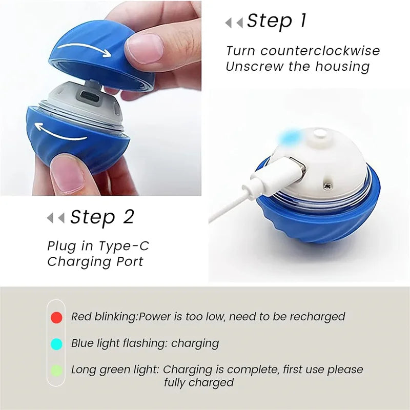 Smart Interactive Pet Toy Ball for Dogs & Cats