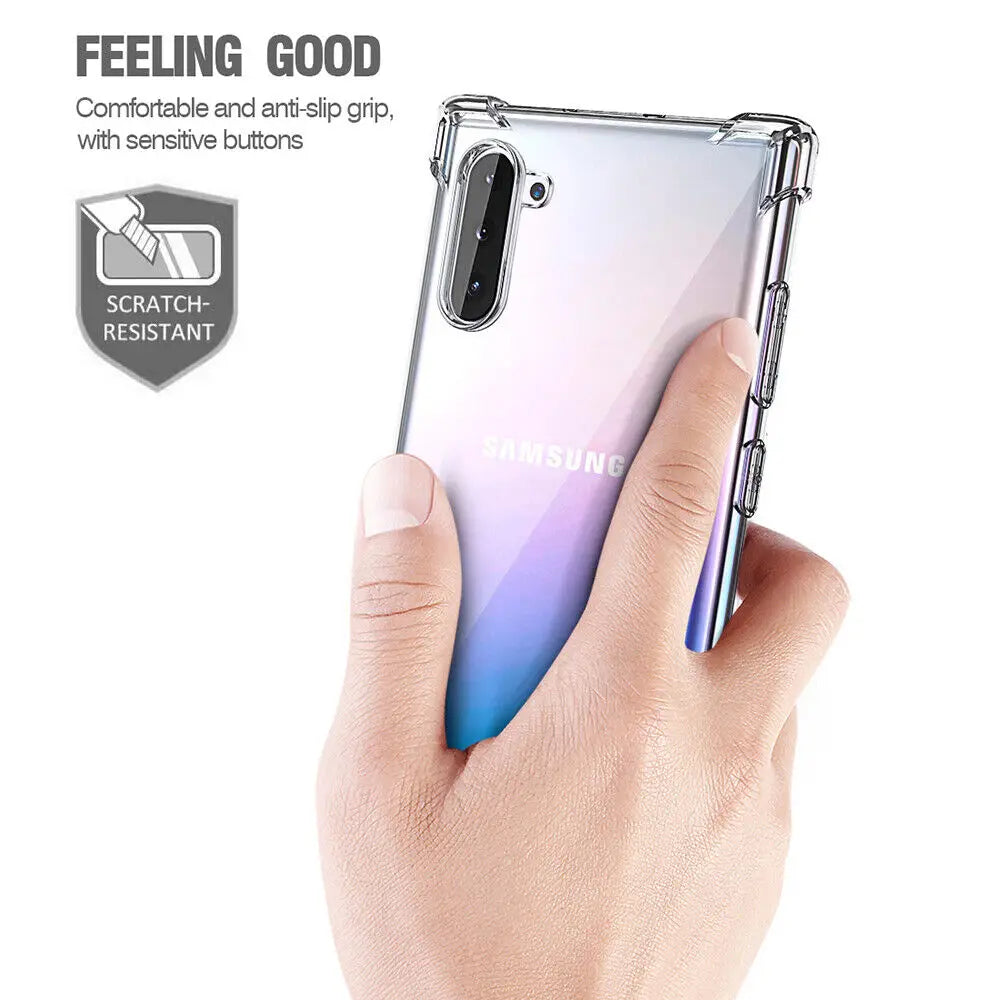 Clear Shockproof TPU Case for Samsung Galaxy S9-S20 & Note 9-20