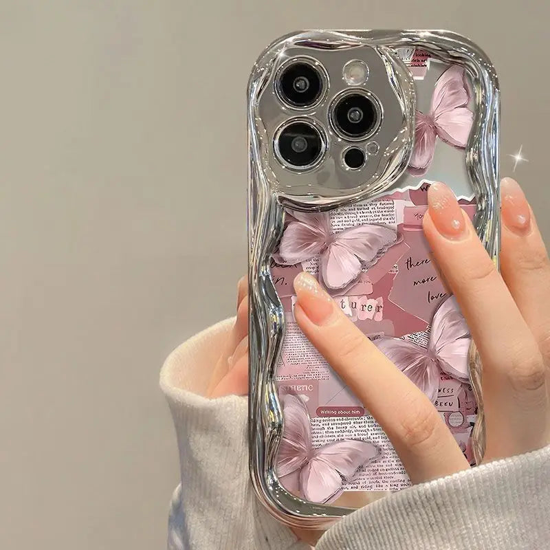 China-Chic Butterfly iPhone Case for 7-15 Pro Max, XR, XS, SE