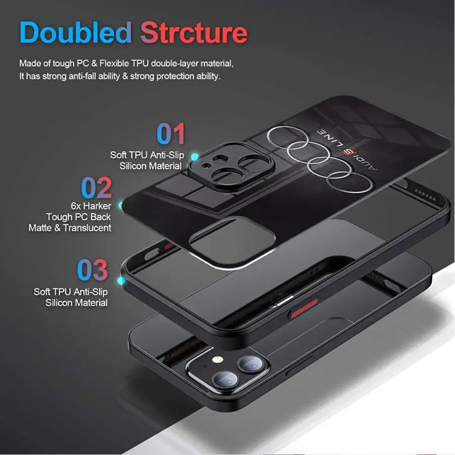 A-Audi Sports Car iPhone Case for 7-16 Pro Max