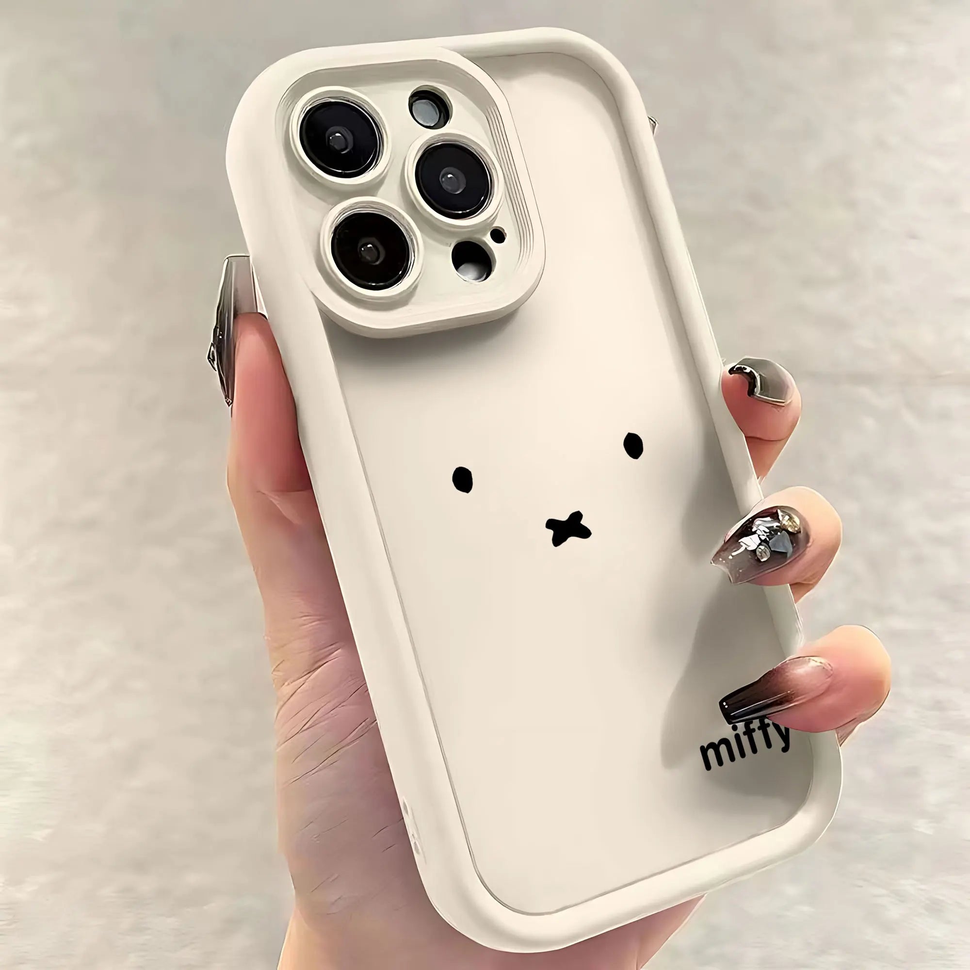 Kawaii White Rabbit iPhone Case - Soft TPU Back Cover
