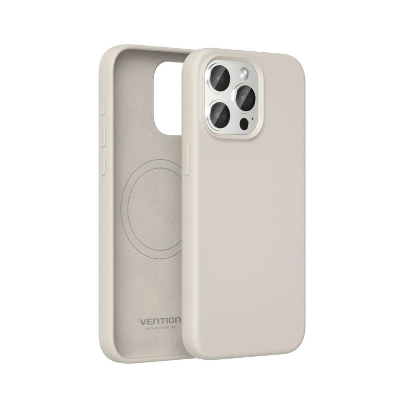 Vention Liquid Silicone Magnetic iPhone Case for 13-15 ProMax, Wireless Charging