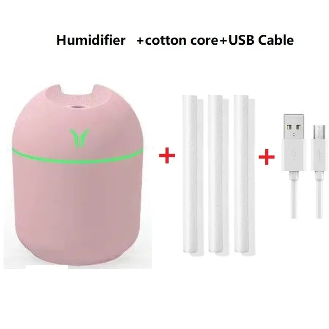 250ML USB humidifier: aromatherapy, home, car.