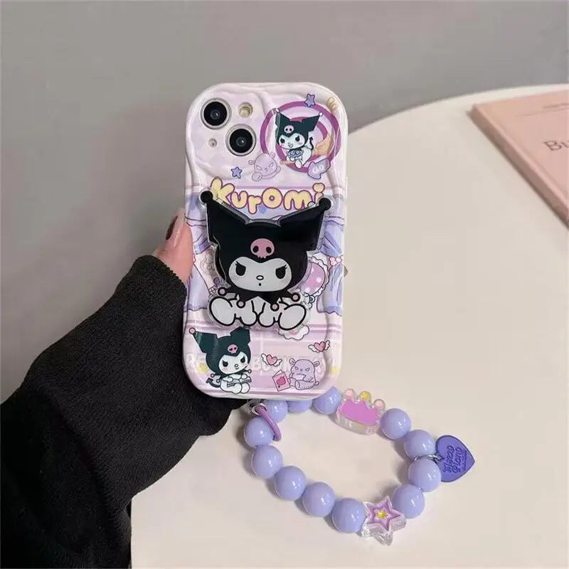 Kuromi Hello Kitty Bracelet Case - iPhone 16/15/14/13/12/11 Pro Max
