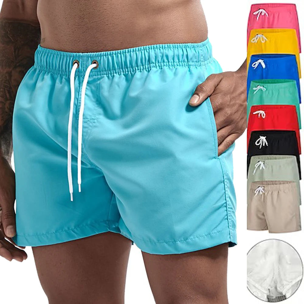 Men's Quick-Dry Swim Trunks with Pockets